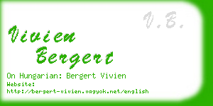 vivien bergert business card